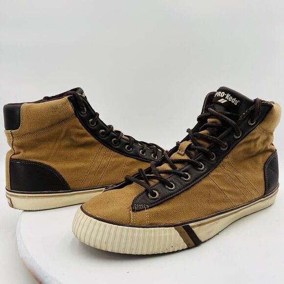 Pro Keds Royal Plus Hi Men's Brown Shoes Size 12M - Picture 1 of 12